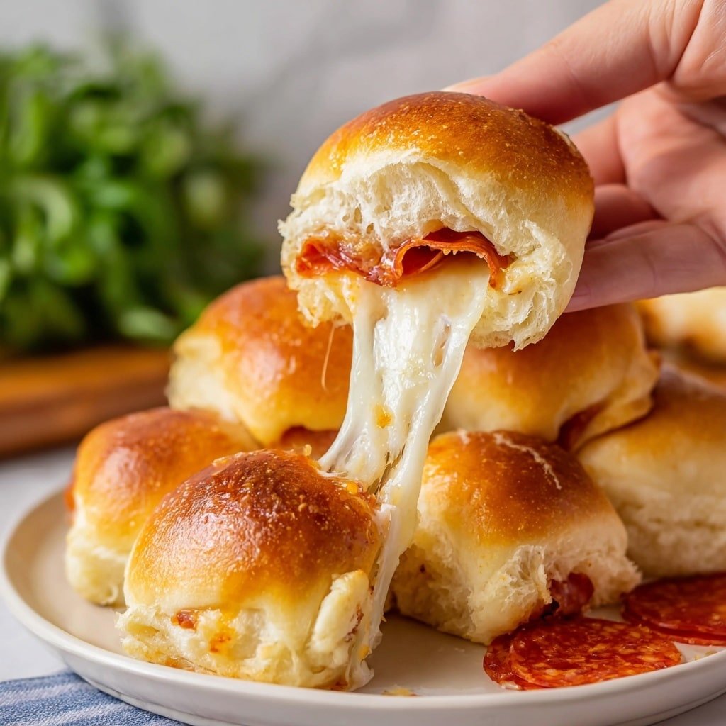 Pepperoni Rolls with Mozzarella and Italian Seasoning Recipe
