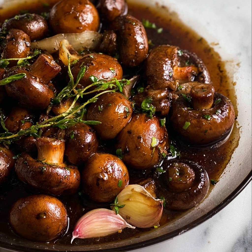 Balsamic Marinated Mushrooms Recipe