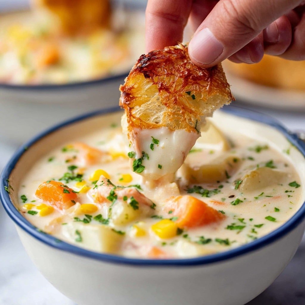 Seafood Chowder with Cheeky Fish Sauce and Store-Bought Stock Recipe - Recipe Image