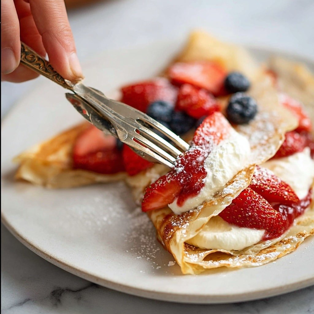 Crêpes: Classic French Thin Pancakes Recipe - Recipe Image