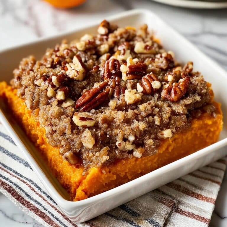 Sweet Potato Casserole with Pecan Streusel Recipe
