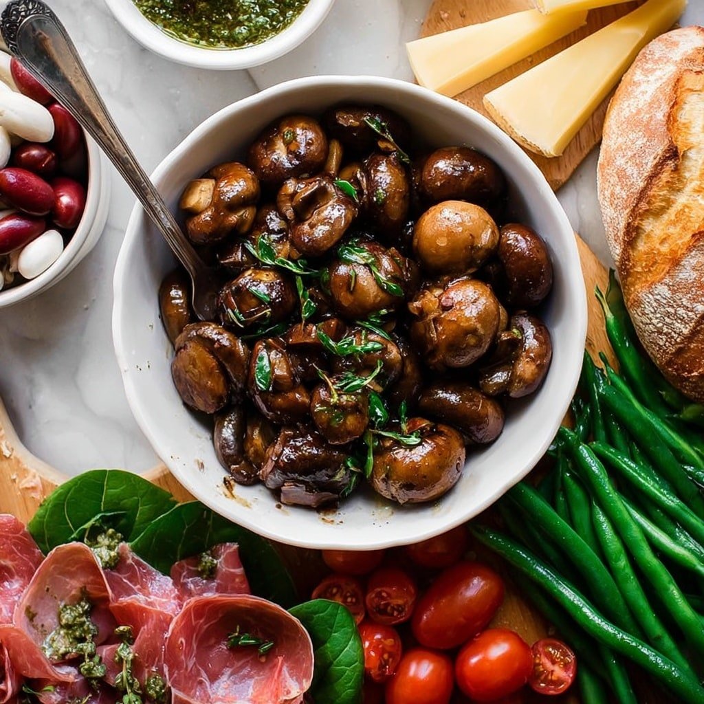 Balsamic Marinated Mushrooms Recipe - Recipe Image