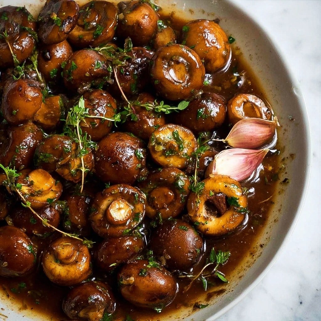 Balsamic Marinated Mushrooms Recipe - Recipe Image
