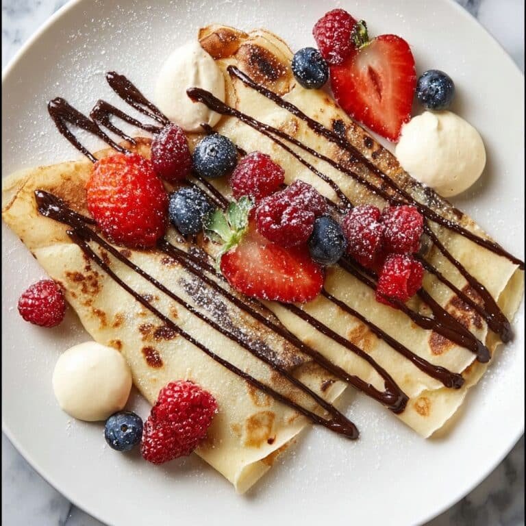 Crêpes: Classic French Thin Pancakes Recipe