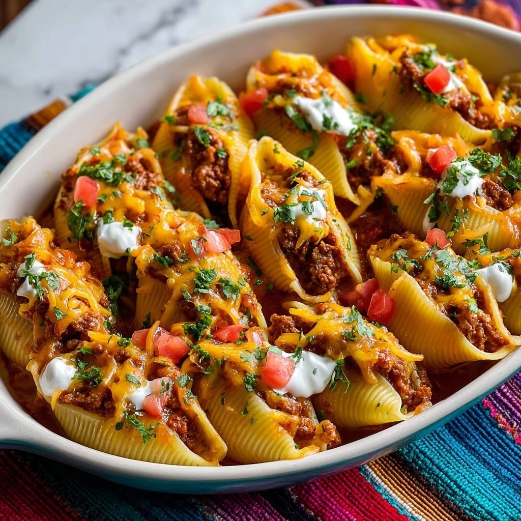Creamy Taco Stuffed Shells Recipe